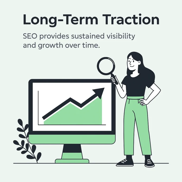 seo gives you Long term traction